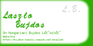 laszlo bujdos business card